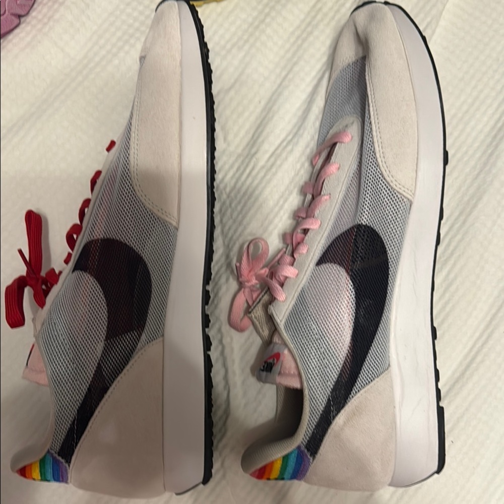 Nike Black and White Sneakers with Vibrant Accents